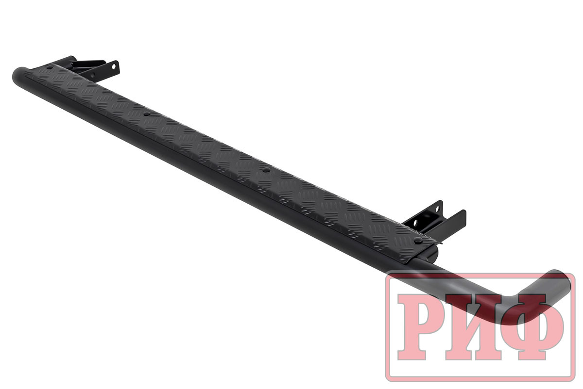 картинка Пороги РИФ силовые Lada Нива Тревел (черный алюминий)