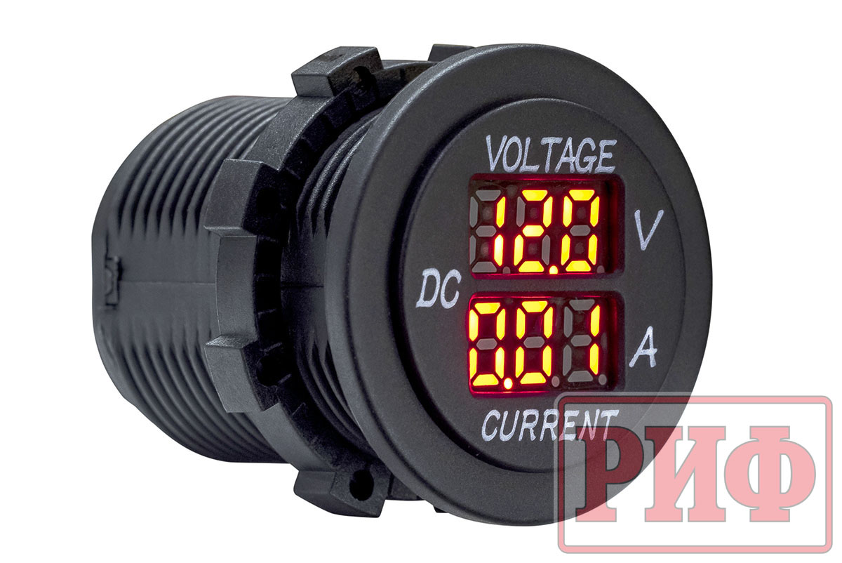 картинка Вольтметр, амперметр 12В