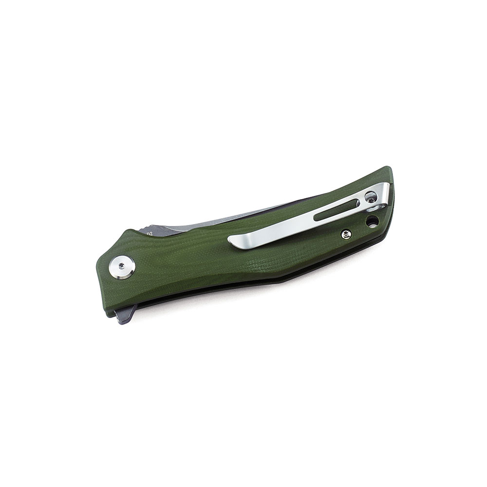 картинка Нож Bestech Scimitar сталь D2, рукоять G10 зеленая