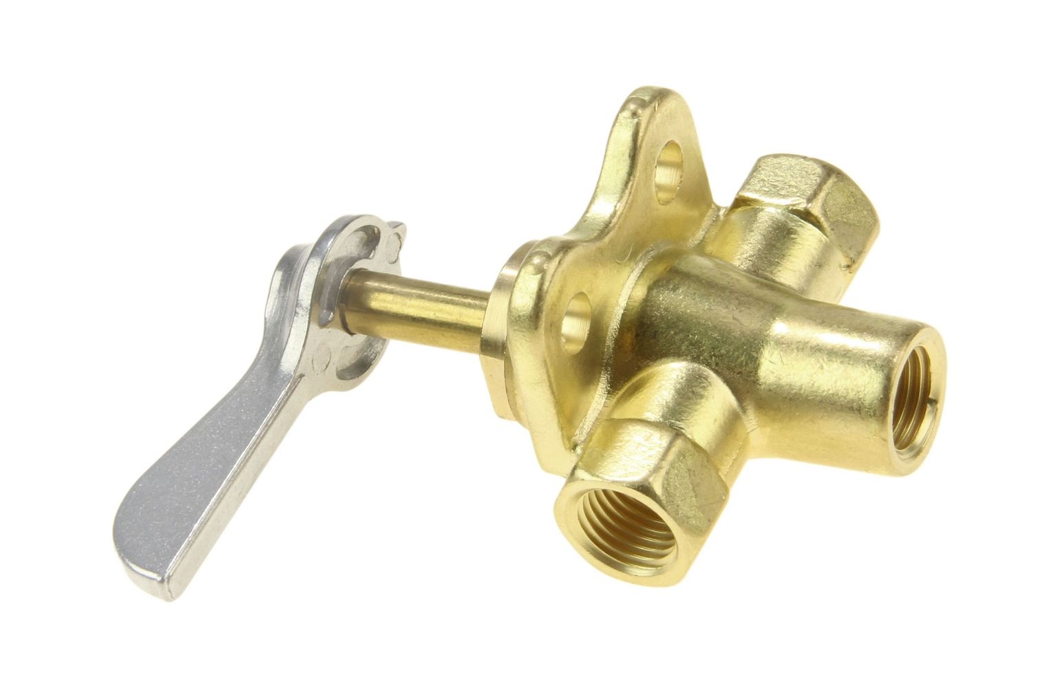 картинка Кран топливный 3-х позиционный латунный