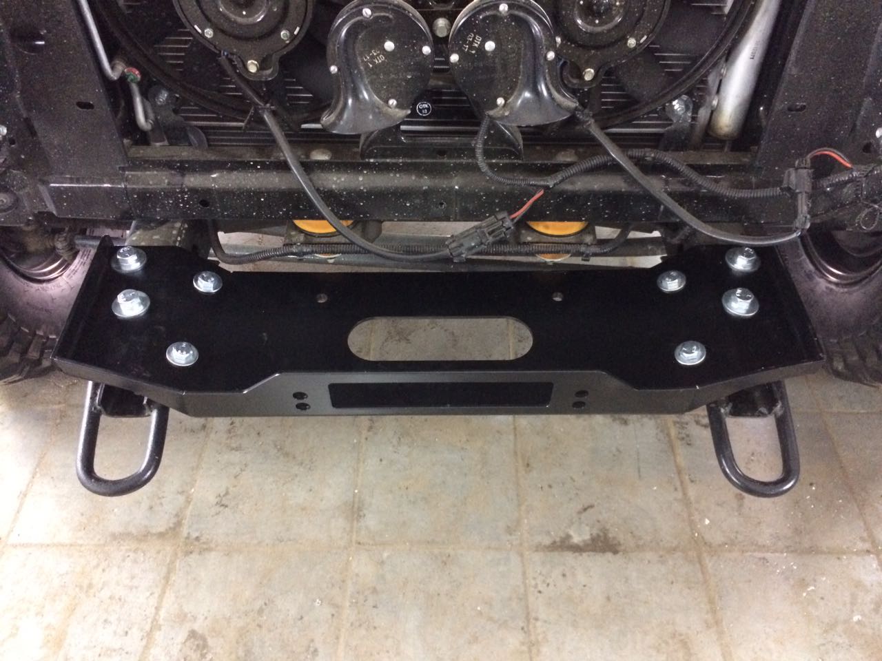 картинка Площадка под лебедку в штатный бампер УАЗ Патриот 2005- АВС-Дизайн ABC.UAZ.PW.34