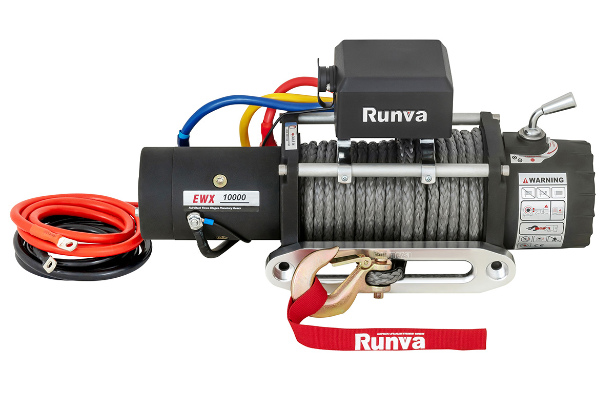 картинка Лебёдка Runva 10000 lbs 4500 кг синтетический трос 12V