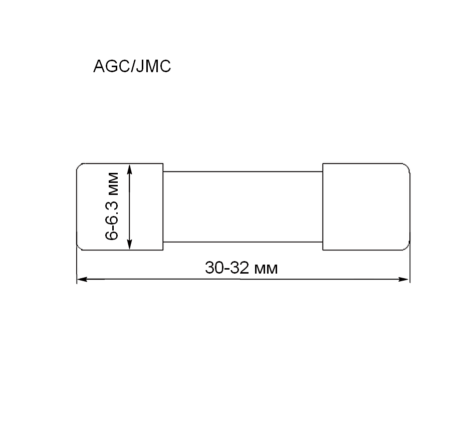 Держатель предохранителя AGC/JMC