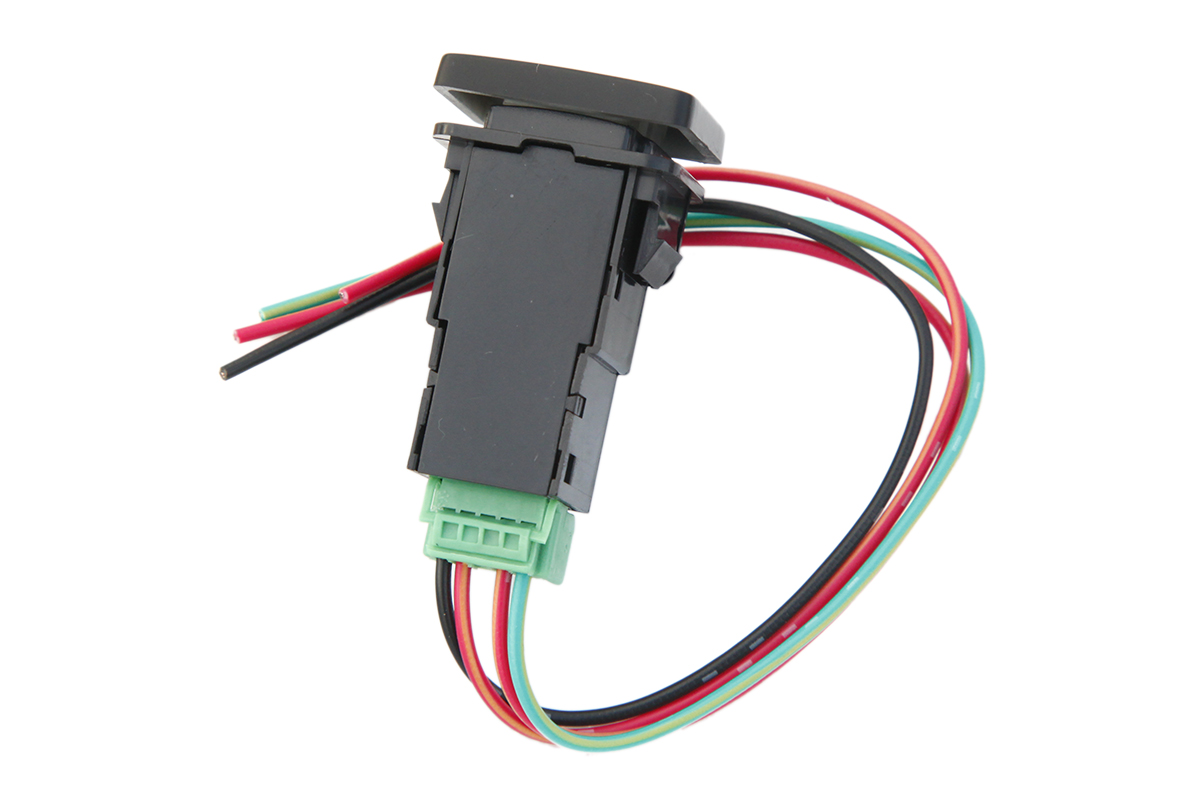 картинка Кнопка РИФ ВКЛ/ВЫКЛ, белый, TOYOTA 32x22 (под гравировку)