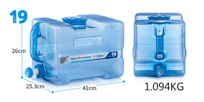 картинка Канистра Naturehike для воды, 19 л., прозрачная