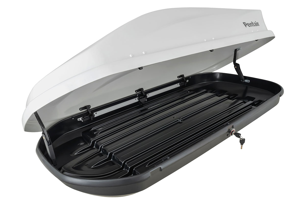 картинка Бокс автомобильный на крышу Pentair PYTHON 450L белый глянец, двусторонний