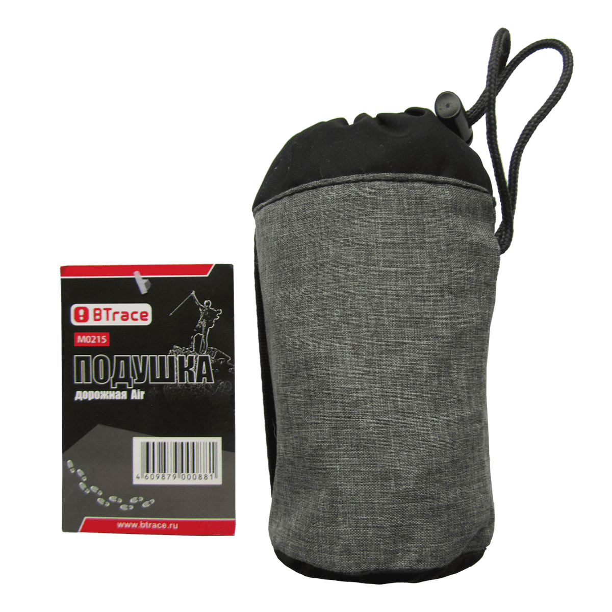 картинка Подушка BTrace дорожная Air 51x36х12 см (Оранжевый/серый)