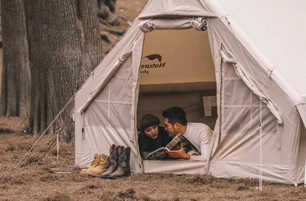 картинка Палатка Naturehike надувная Extend Air 6,3 , цвет песочный