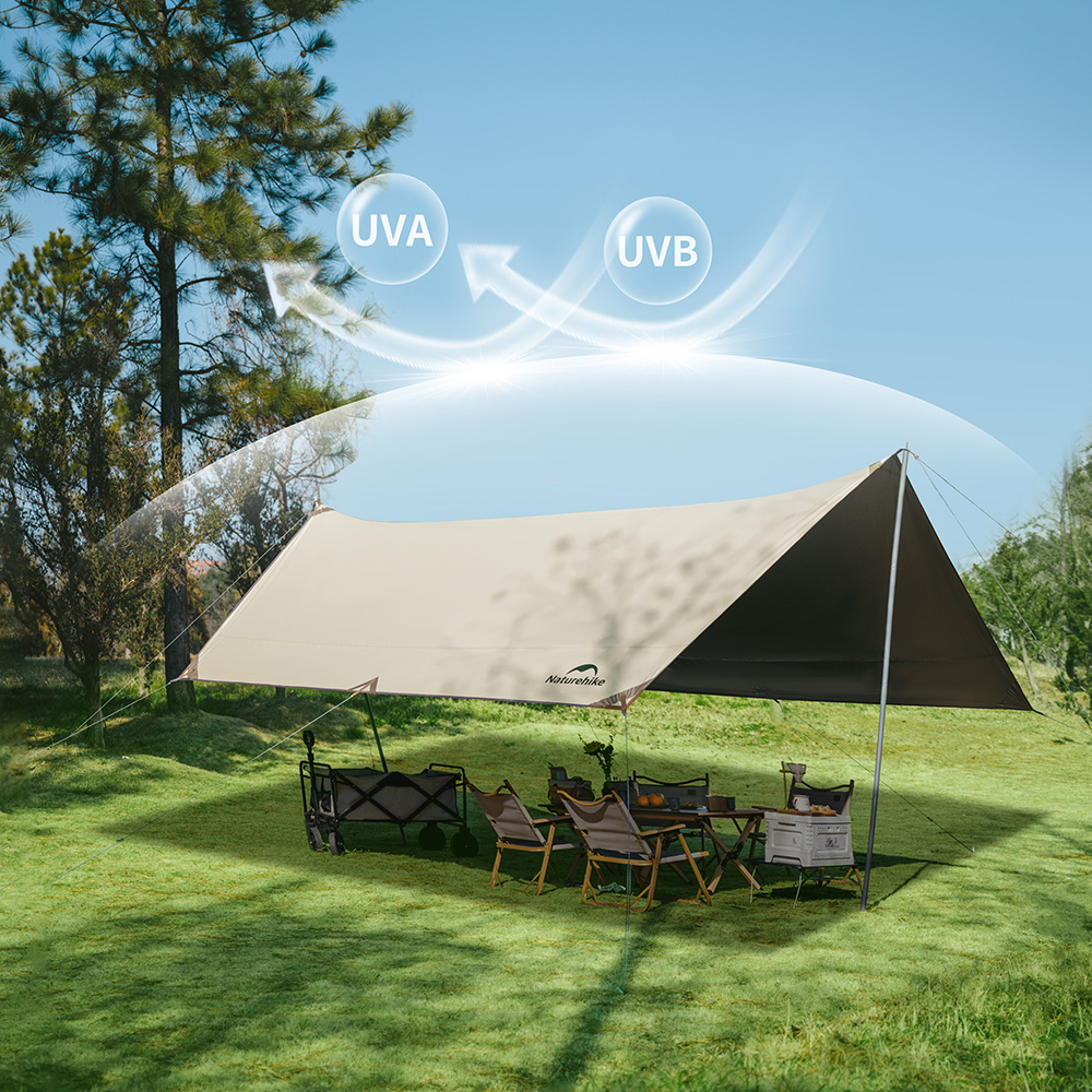 Тент Naturehike Cloud Skies Tarp C2350WS010 150D 450 *292 см песочный