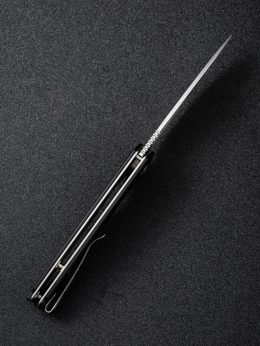 картинка Складной нож SENCUT Mims 9Cr18MoV Steel Satin Finished Handle G10 Black