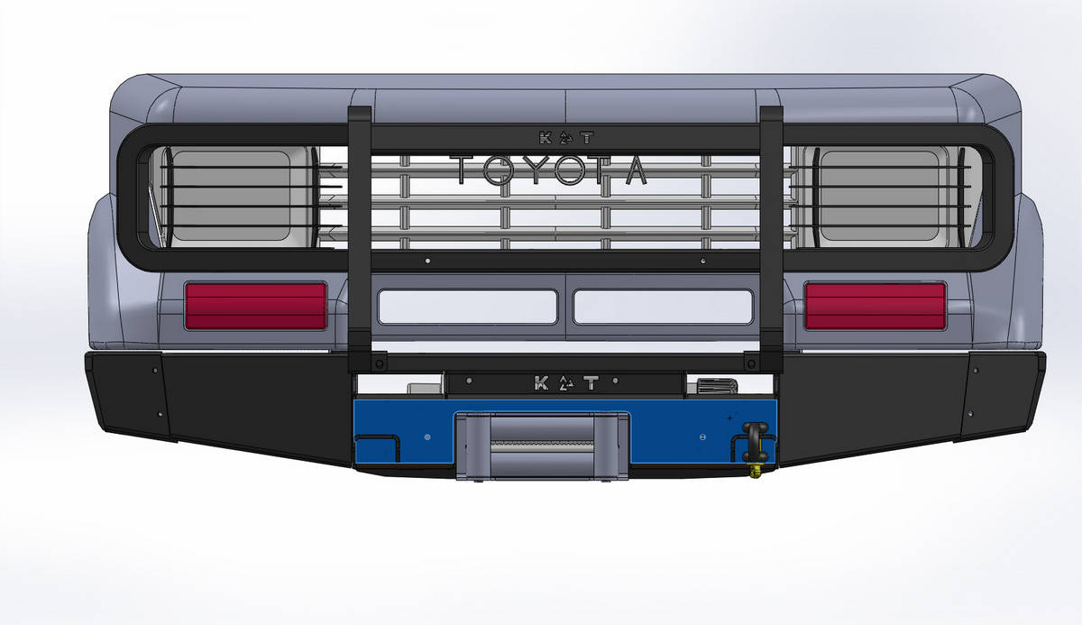 картинка Бампер передний KDT силовой со съемным кенгурином Toyota Land Cruiser 70