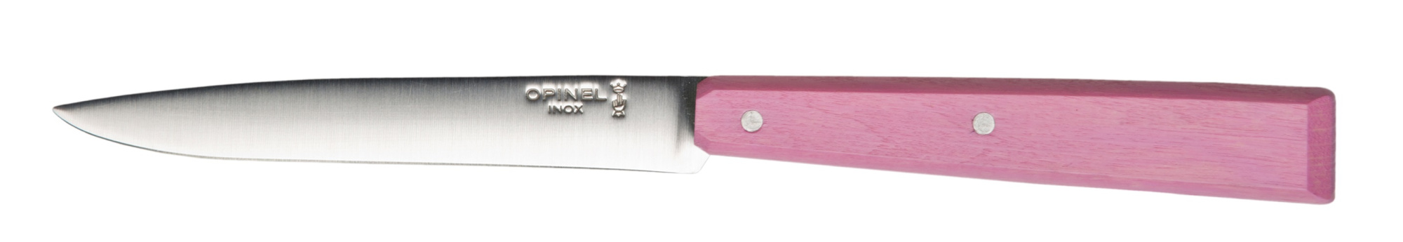 картинка Нож столовый Opinel №125, нержавеющая сталь, розовый, 001590