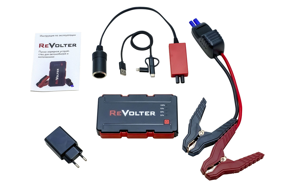 картинка Устройство пуско-зарядное портативное ReVolter SPARK 12V 7200 mAh