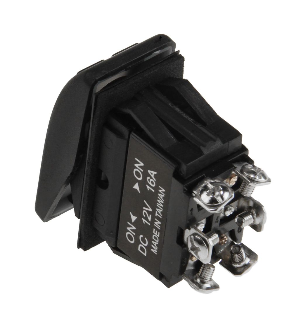 картинка Переключатель двухпозиционный ON-ON 12 В/16А 6Р с подсветкой