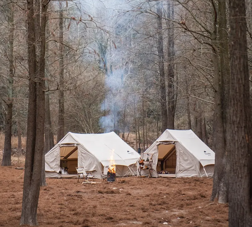 картинка Палатка Naturehike надувная Extend Air 12.0 Cotton , песочная