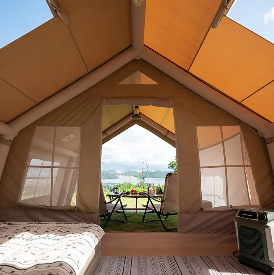 картинка Палатка Naturehike надувная Extend Air 17.2 , цвет песочный