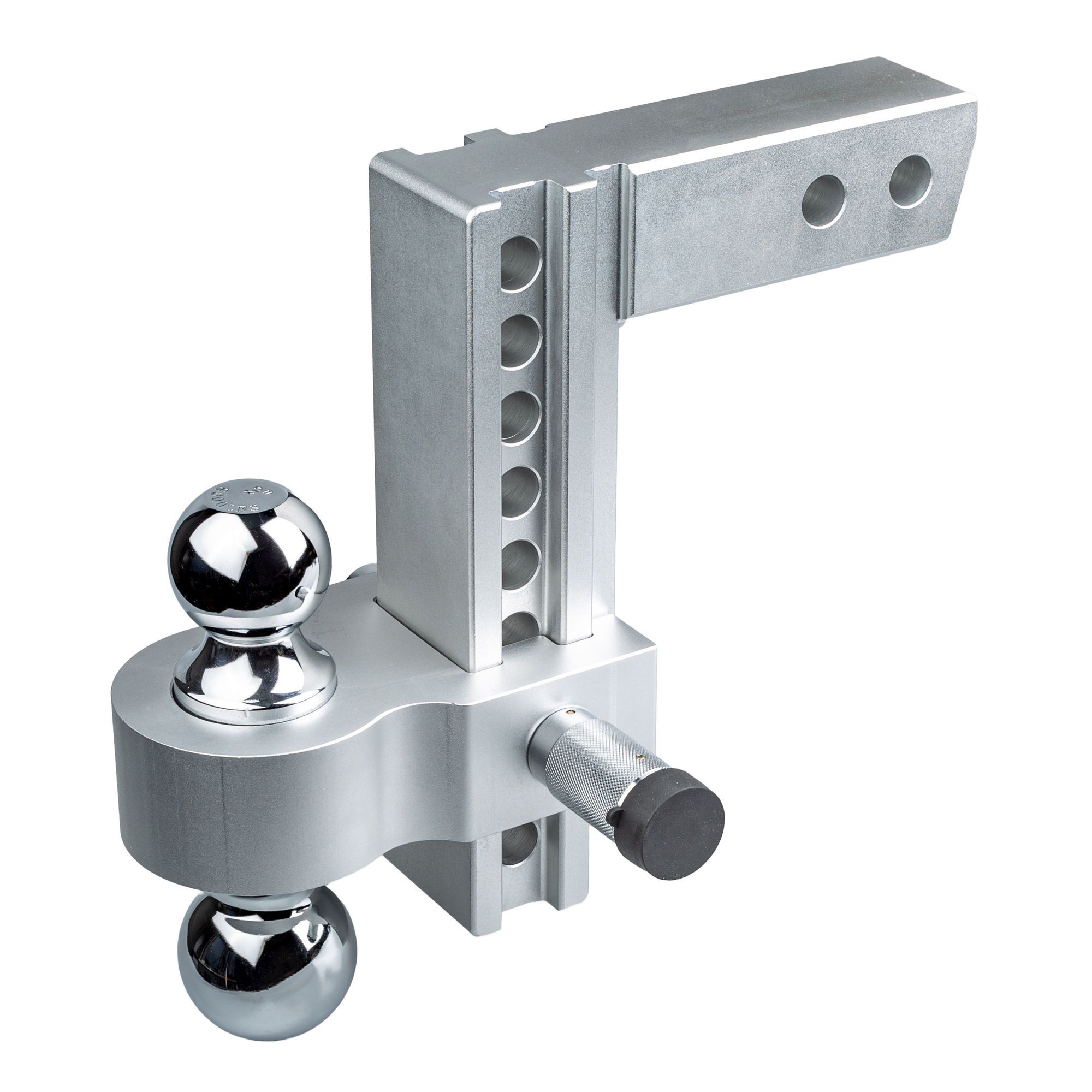 картинка Фаркоп с регулировкой высоты на 8 дюймов алюминивый с 2-мя шарами, 2" и 2-5/16" под квадрат, с двумя фиксаторами.