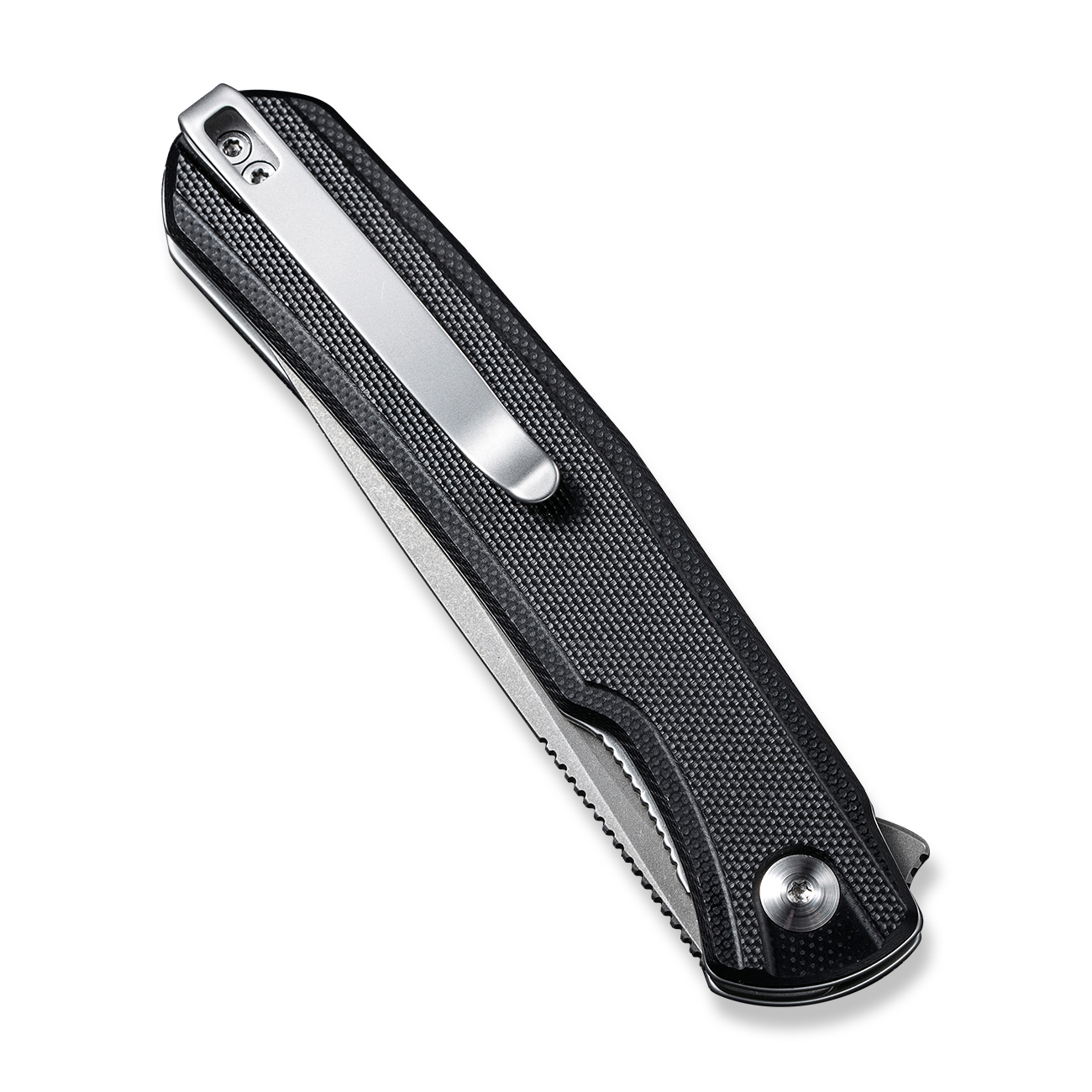 картинка Складной нож SENCUT Scitus D2 Steel Gray Stonewashed Handle G10 Black