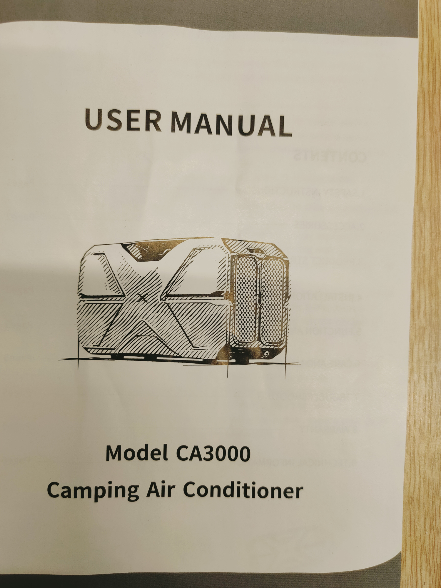 Портативный кондиционер для кемпинга CA3000 700 Вт (24/230V)