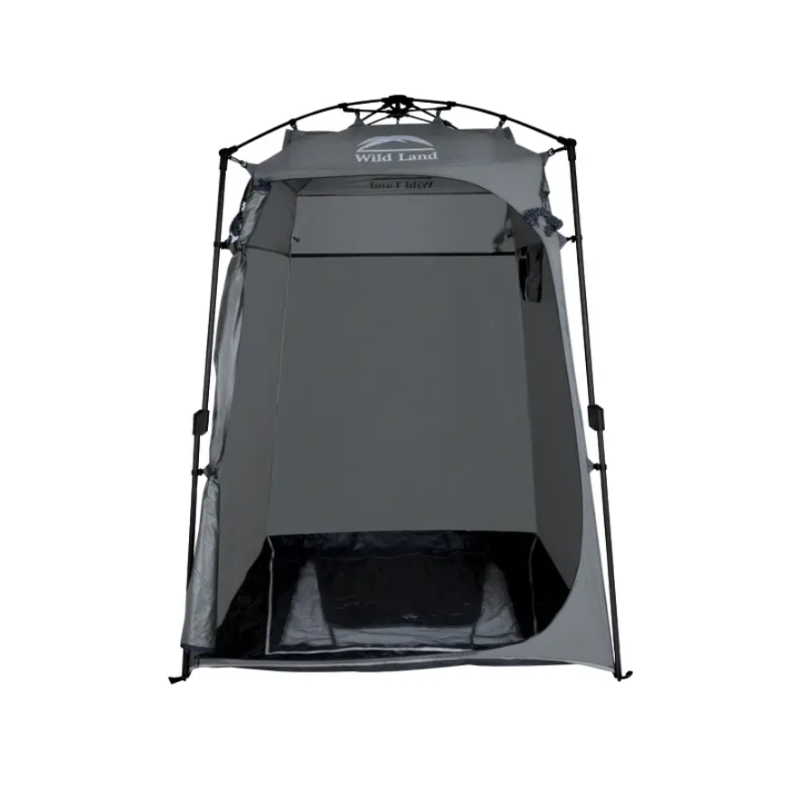 картинка Палатка Wild Land душ-туалет, быстросборная, алюминиевый каркас, серо-зеленый