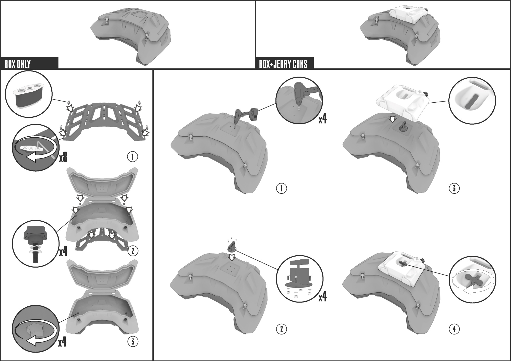 картинка Кофр для квадроциклов BRP Outlander 1000