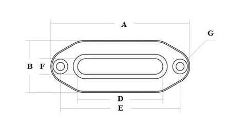 картинка Клюз пластиковый RJO 9000-ROMB
