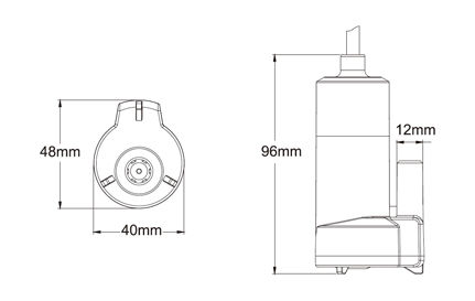 картинка Помпа водоподающая для умывальника, 12 В, 12LPM (12 л/мин), SeaFlo