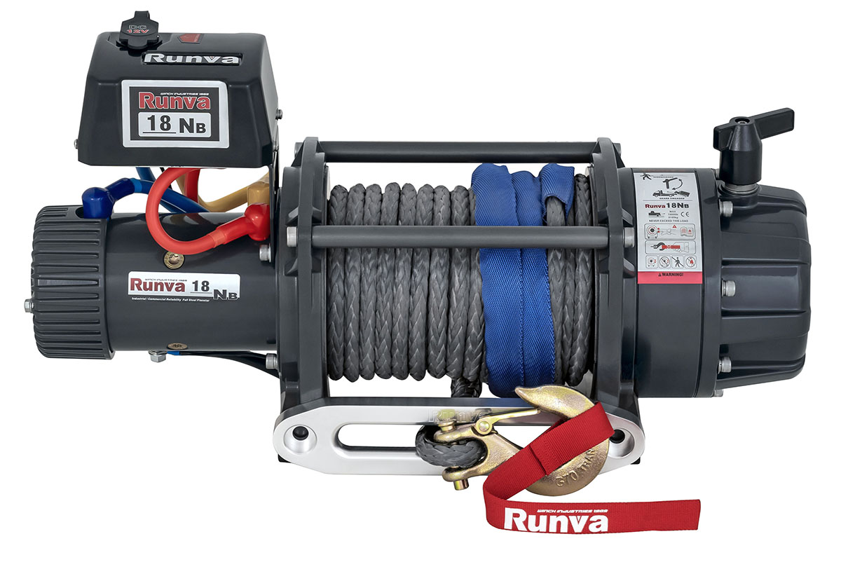 картинка Лебёдка Runva 18000 lbs влагозащищенная, синтетика 12в