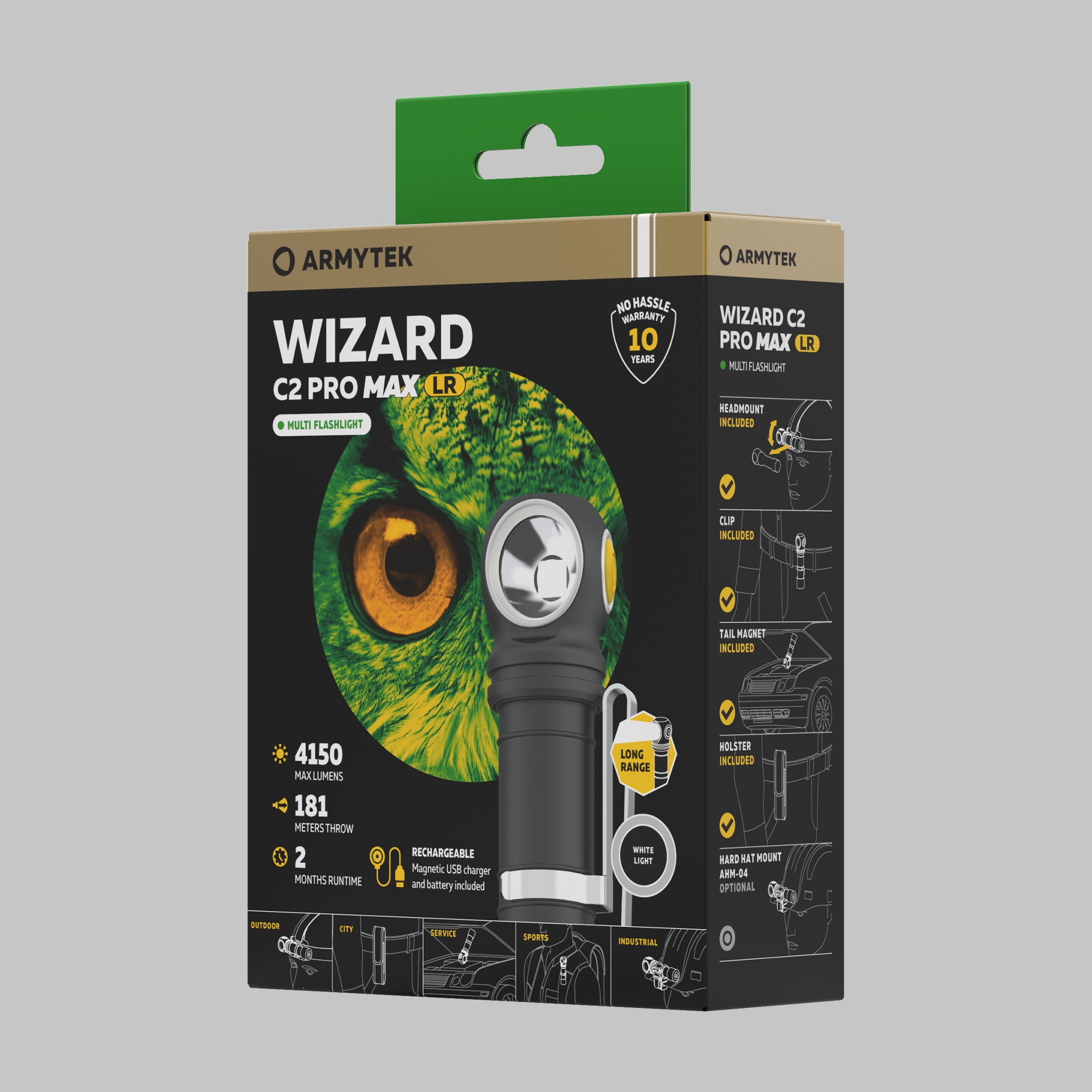 картинка Фонарь налобный Armytek Wizard C2 Pro Max LR White
