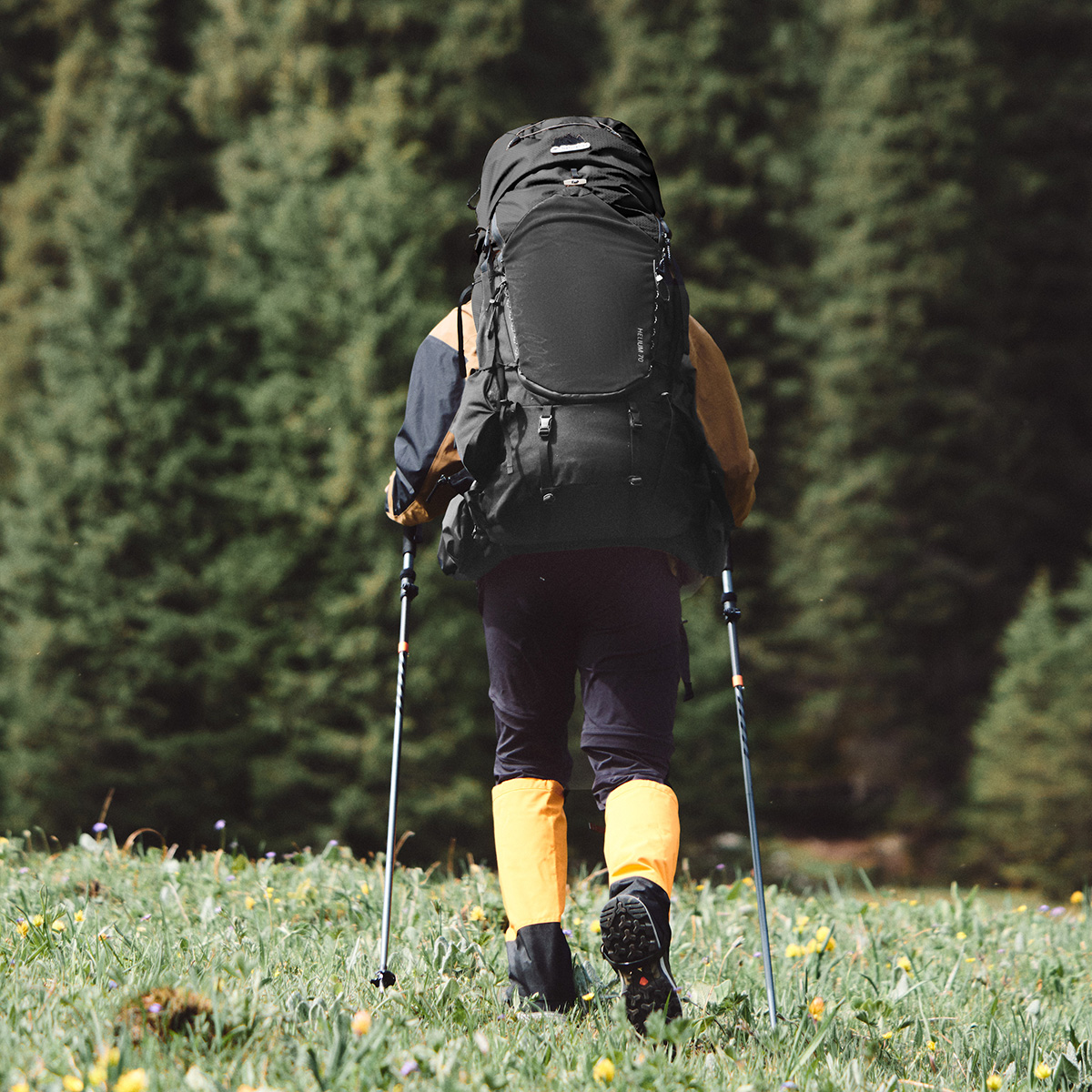 Рюкзак туристический Naturehike Helium Series 70 л, размер M, черный