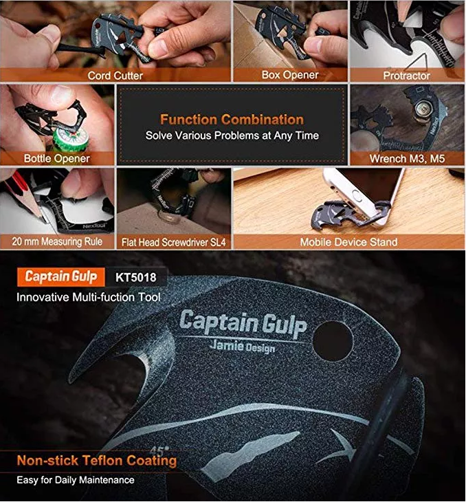 картинка Брелок мультитул NexTool Captain Gulp KT5018
