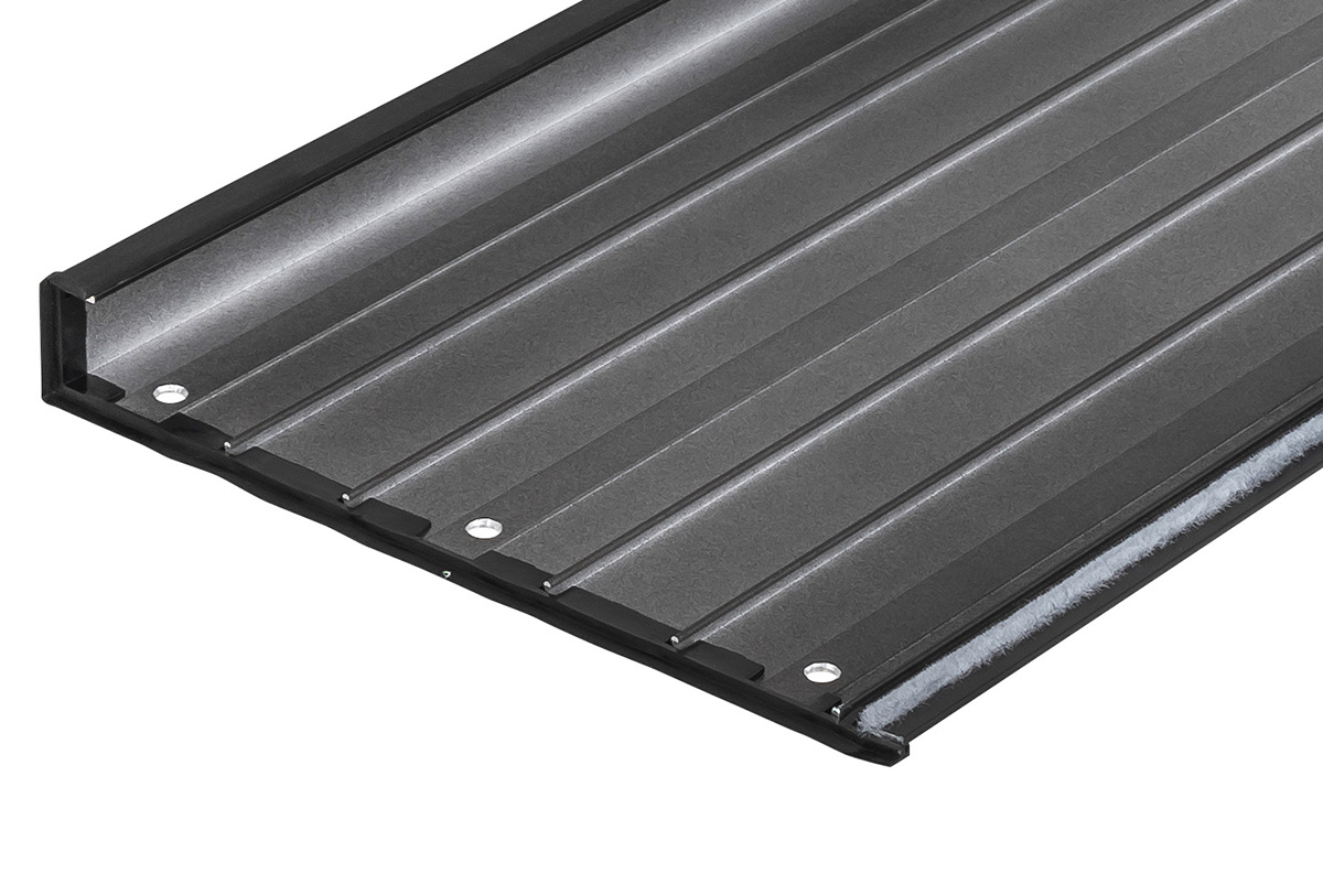 картинка Крышка кузова Dongfeng DF6, роллета раздвижная, алюминиевая, черная