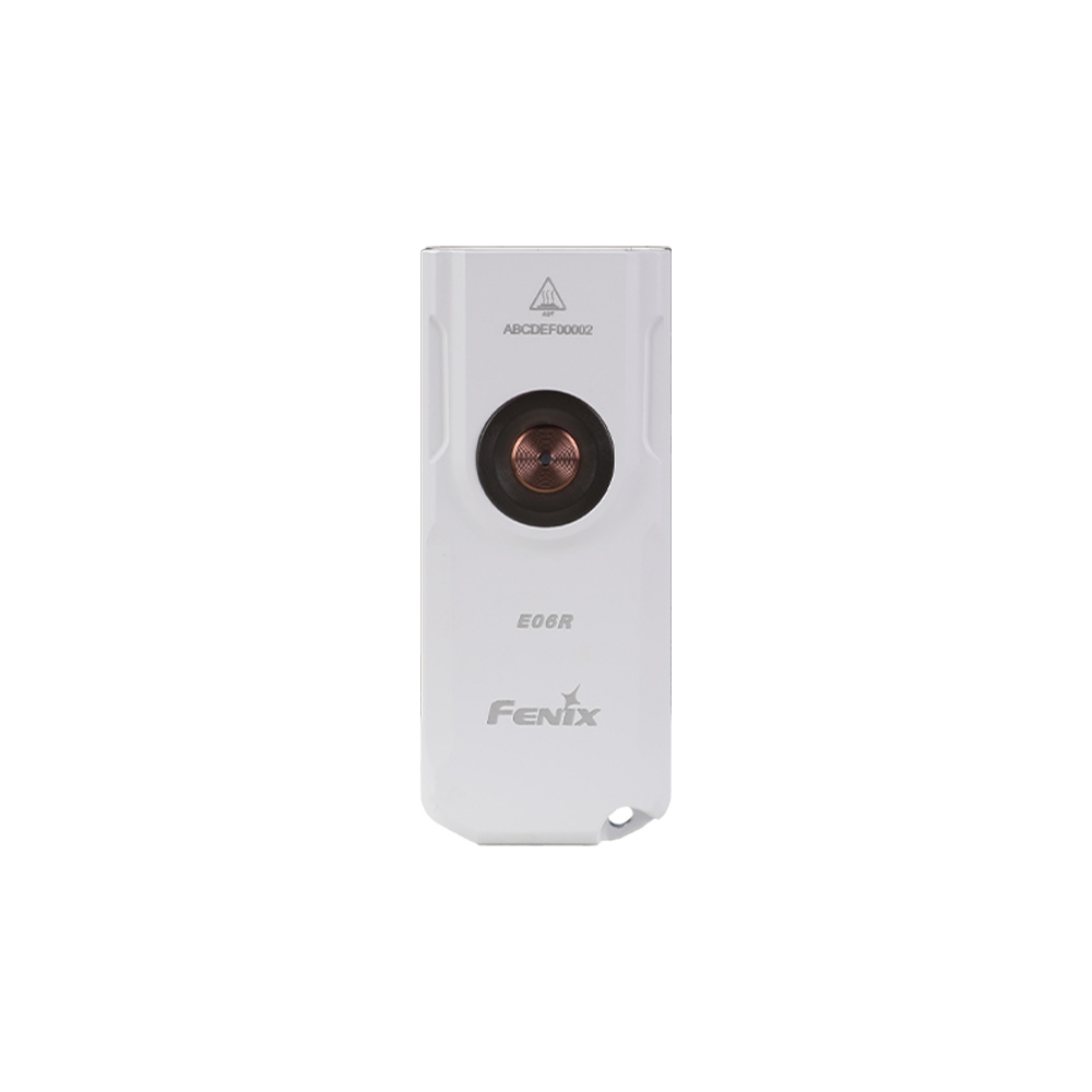 Фонарь-брелок Fenix E06R белый