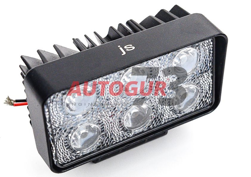 картинка Фара светодиодная X006 18W 6 диодов по 3W рабочий свет