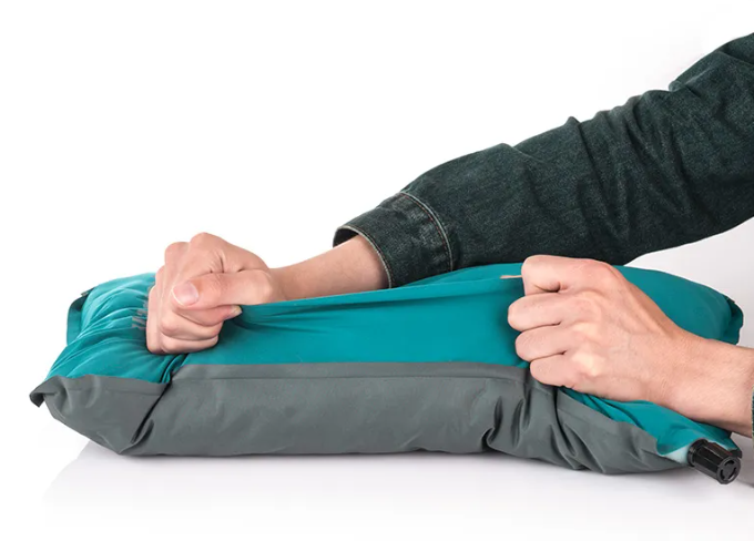 картинка Подушка самонадувающаяся Naturehike 46х27х9,5 см, голубая