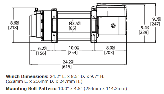 картинка Лебедка WARN 16.5ti-s