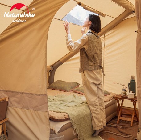 картинка Палатка Naturehike надувная Extend Air 12 Y , песочная