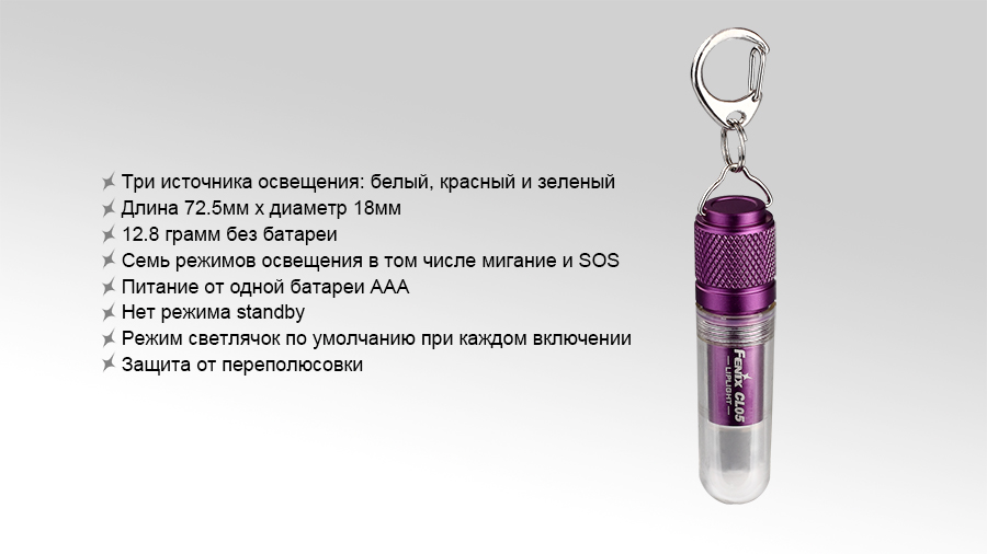 картинка Фонарь Fenix CL05 голубой