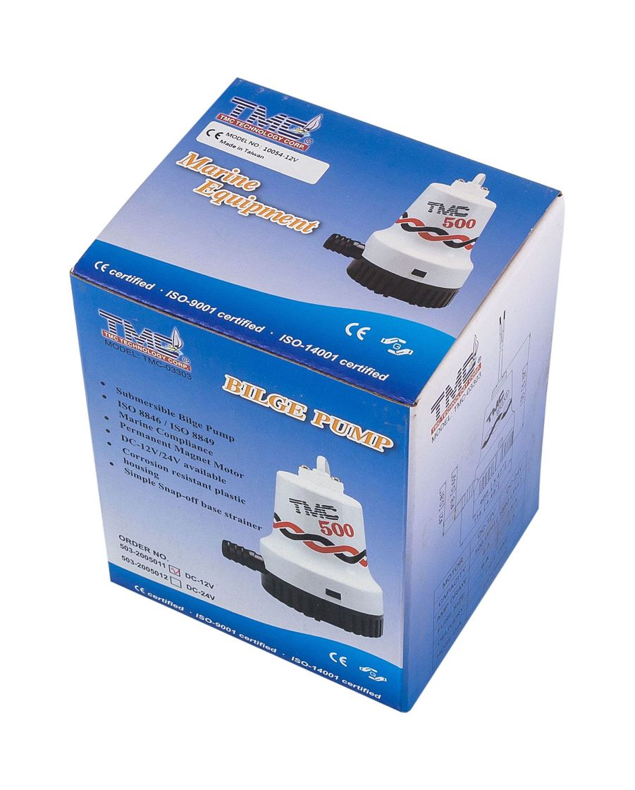 картинка Помпа осушительная, 12 В, 500GPH (1892.5 л/ч)