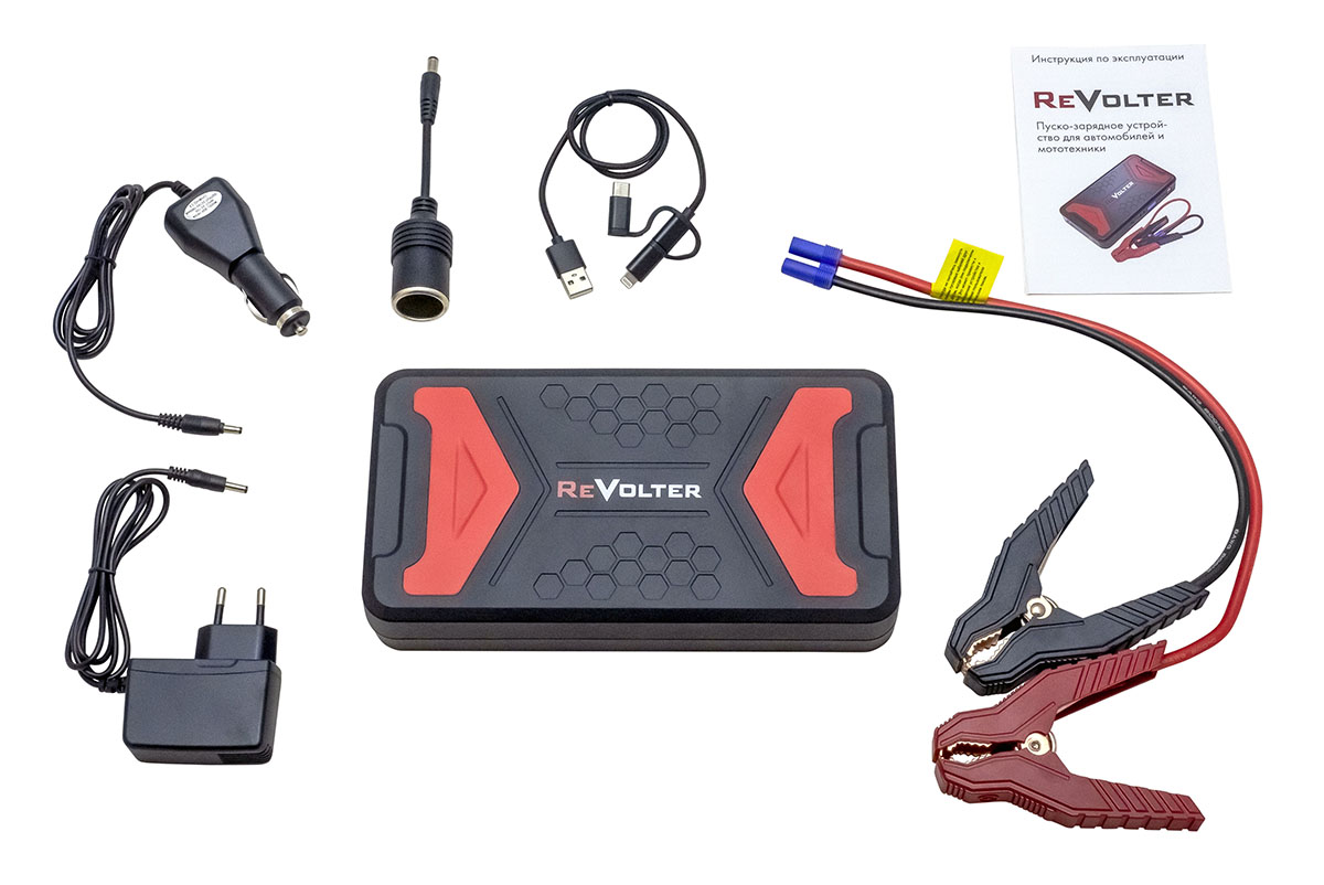 картинка Устройство пуско-зарядное портативное ReVolter VOYAGE 12V 16000 mAh