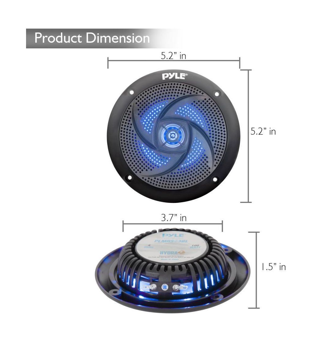 картинка Морская акустика PYLE PLMRS43BL