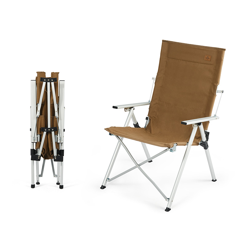 картинка Кресло туристическое Naturehike складное, регулируемое, темно-коричневое, до 140 кг