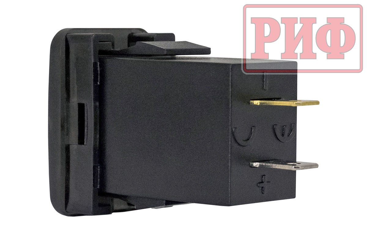 картинка Розетка USB 2 QC 3.0 с вольтметром для Toyota 32x20