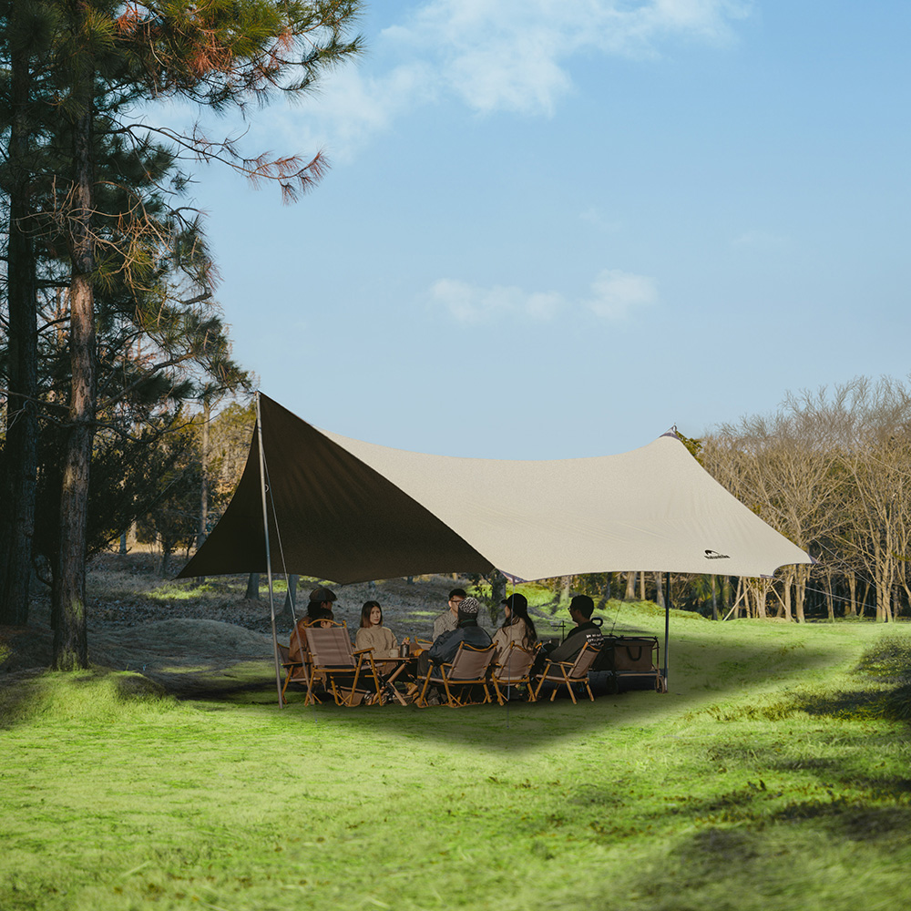 Тент Naturehike Cloud Skies Tarp C2350WS010 150D 450 *292 см песочный
