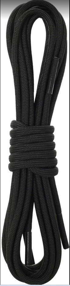 Шнурки из паракорда 120см (Black)