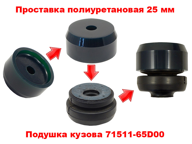 картинка Лифт кузова Suzuki Jimny 25 мм лайт 1998-2019 г.в.