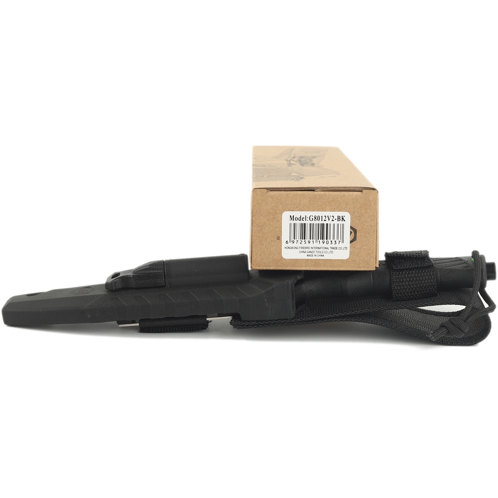 картинка Нож Ganzo G8012V2-BK с паракордом