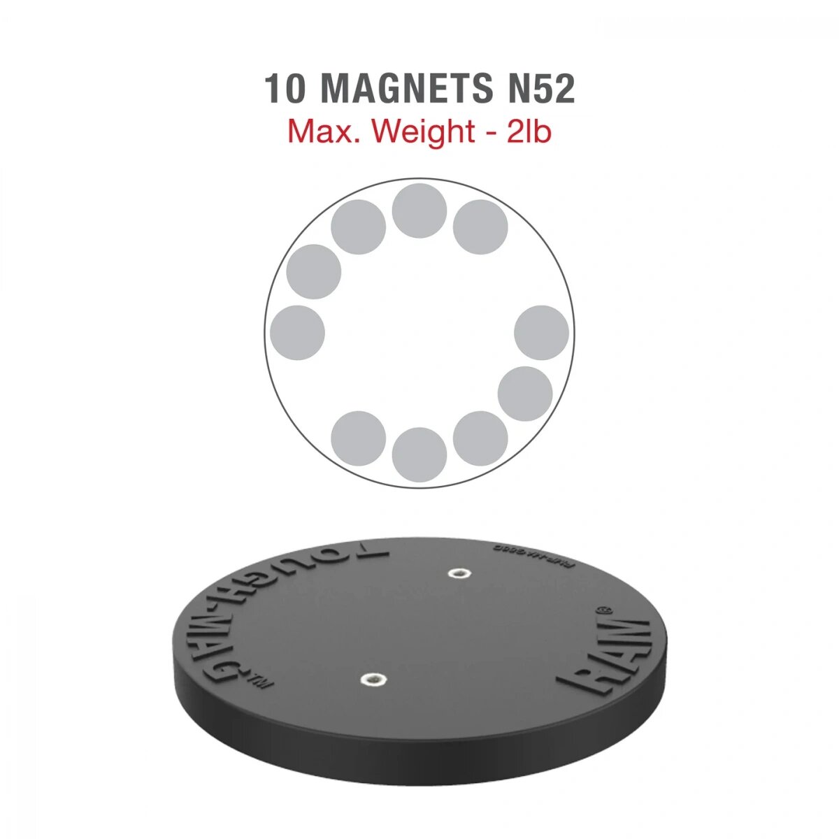 Магнитное крепление RAM® Single Pivot RAP-101-PV4-NK-MAG88U
