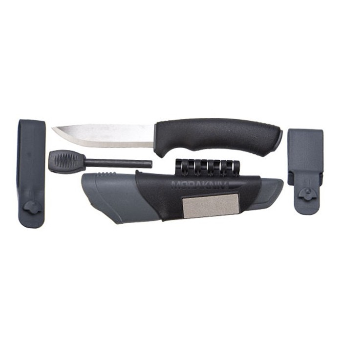 картинка Нож Morakniv BushCraft Survival, нержавеющая сталь, черный, 11835