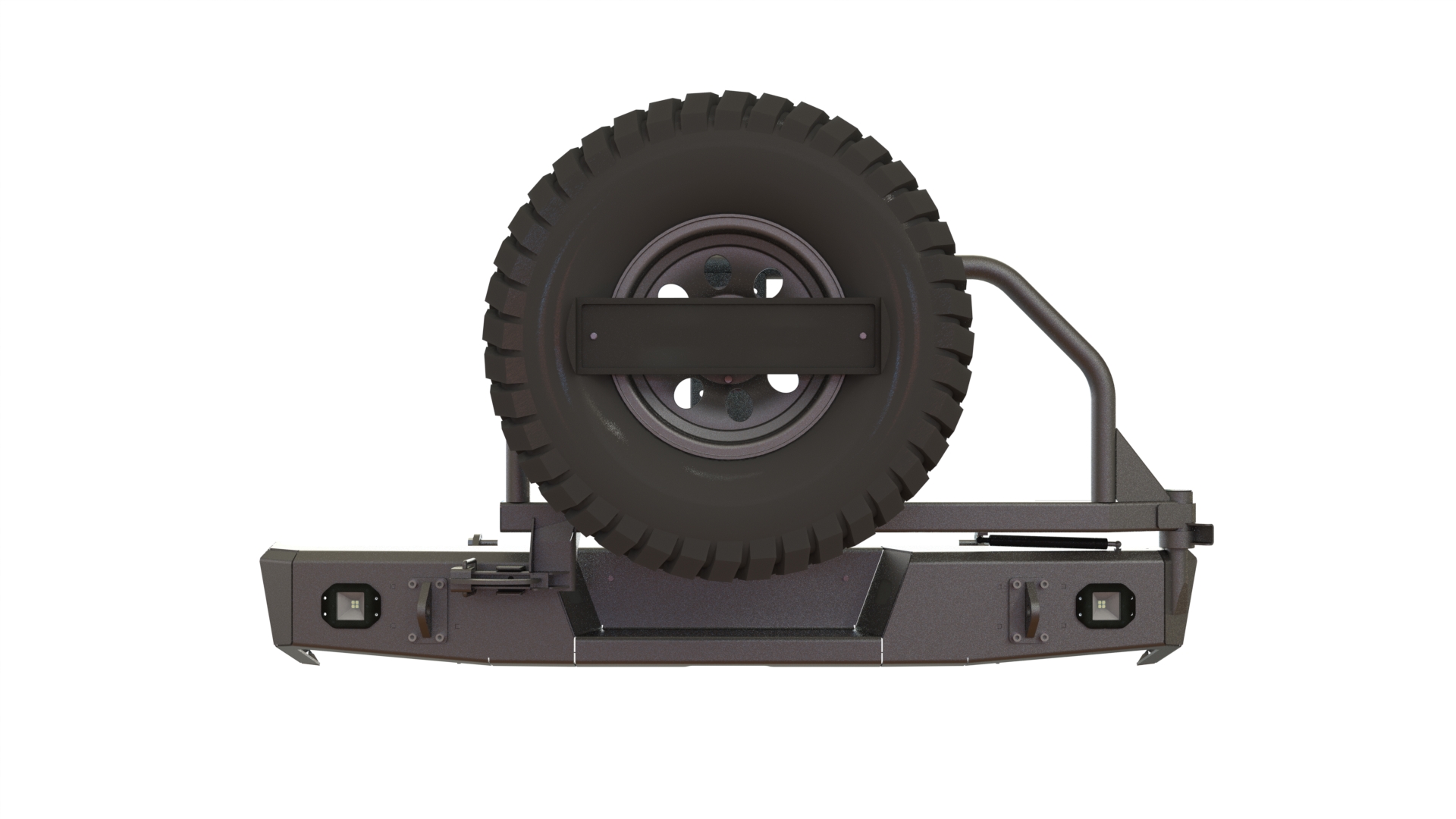 картинка Бампер задний Toyota Tundra 2006-2013 калитка центр (УСИЛЕННАЯ), ПТФ